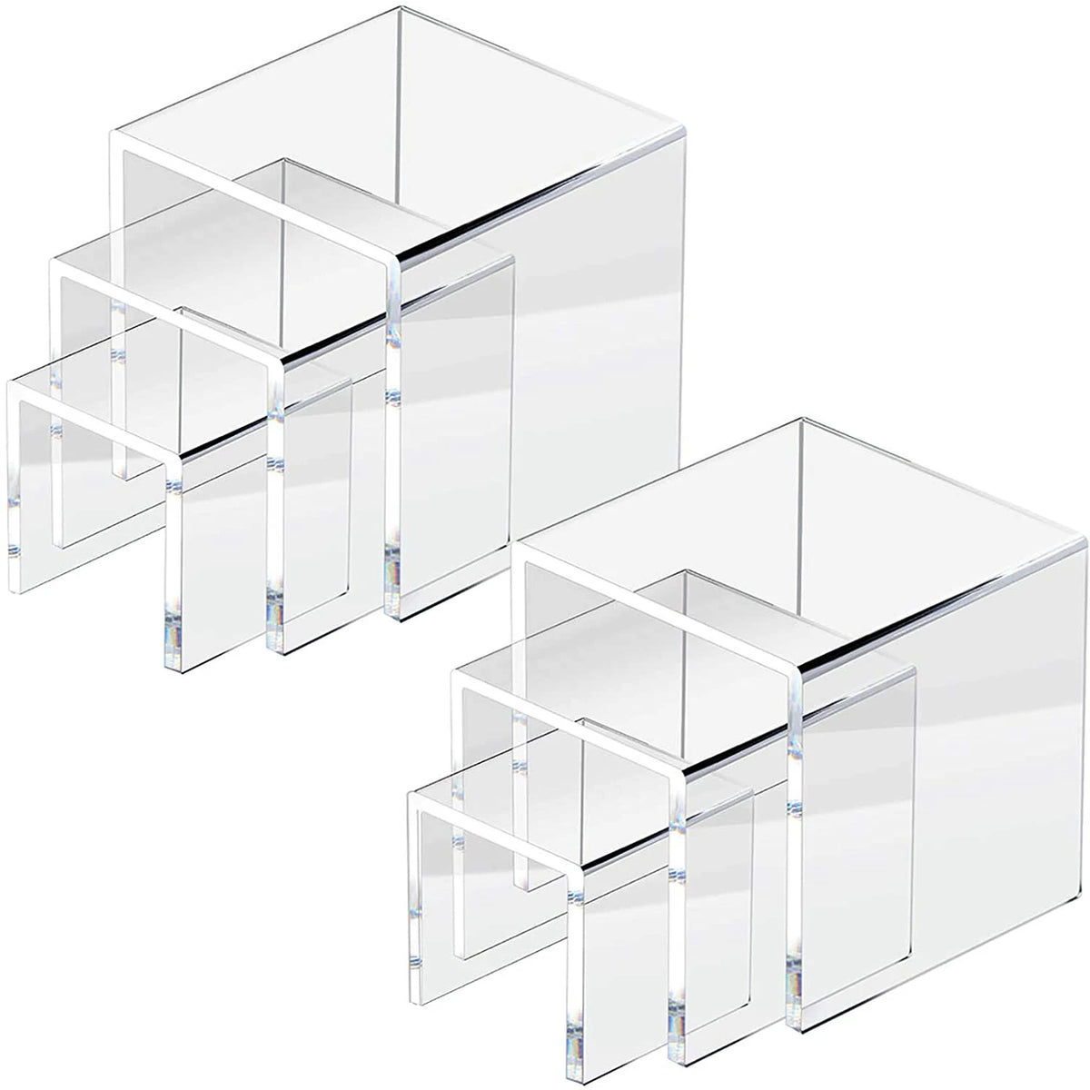 U-Shape Acrylic Display Risers – 15 Sizes | Jewelry & Figures