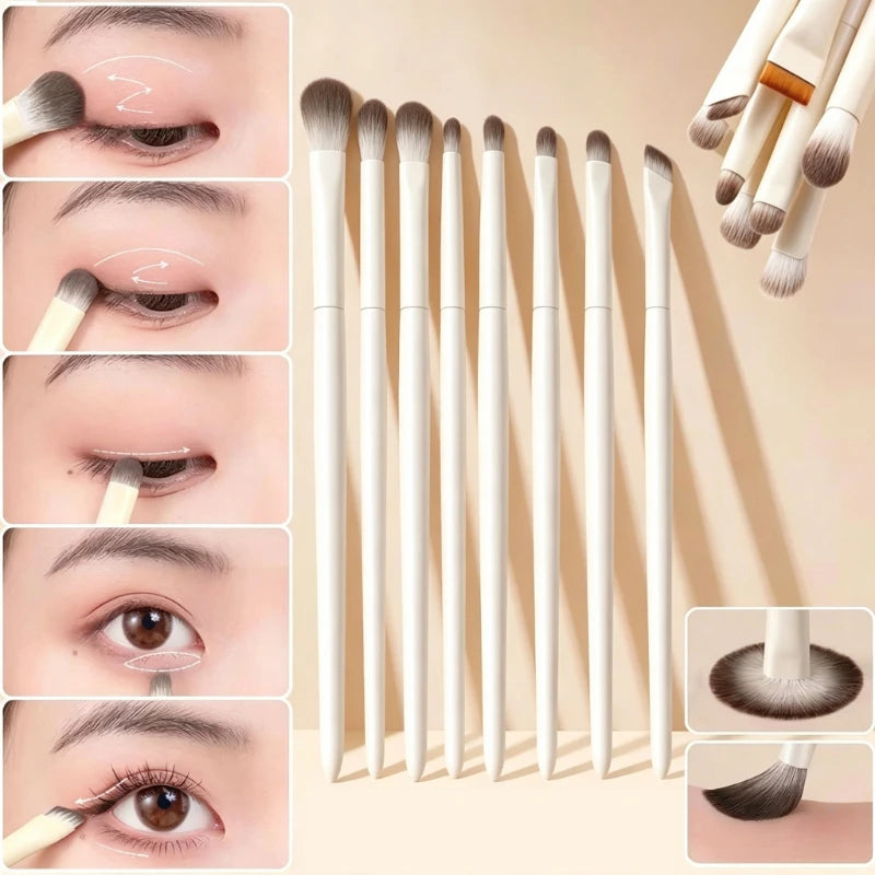 Ultra Soft Eyeshadow Brush Set – 5/8/10 Pcs Eye Makeup Brushes