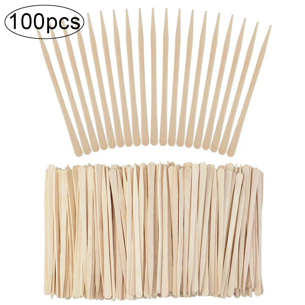 Wooden Wax Applicator Sticks 100/200 Pcs – Hair Removal