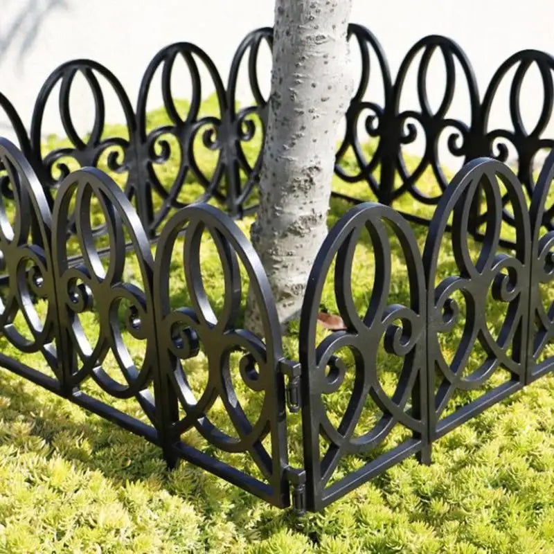 Decorative Garden Fence – Rustproof Folding Plastic Border Panel