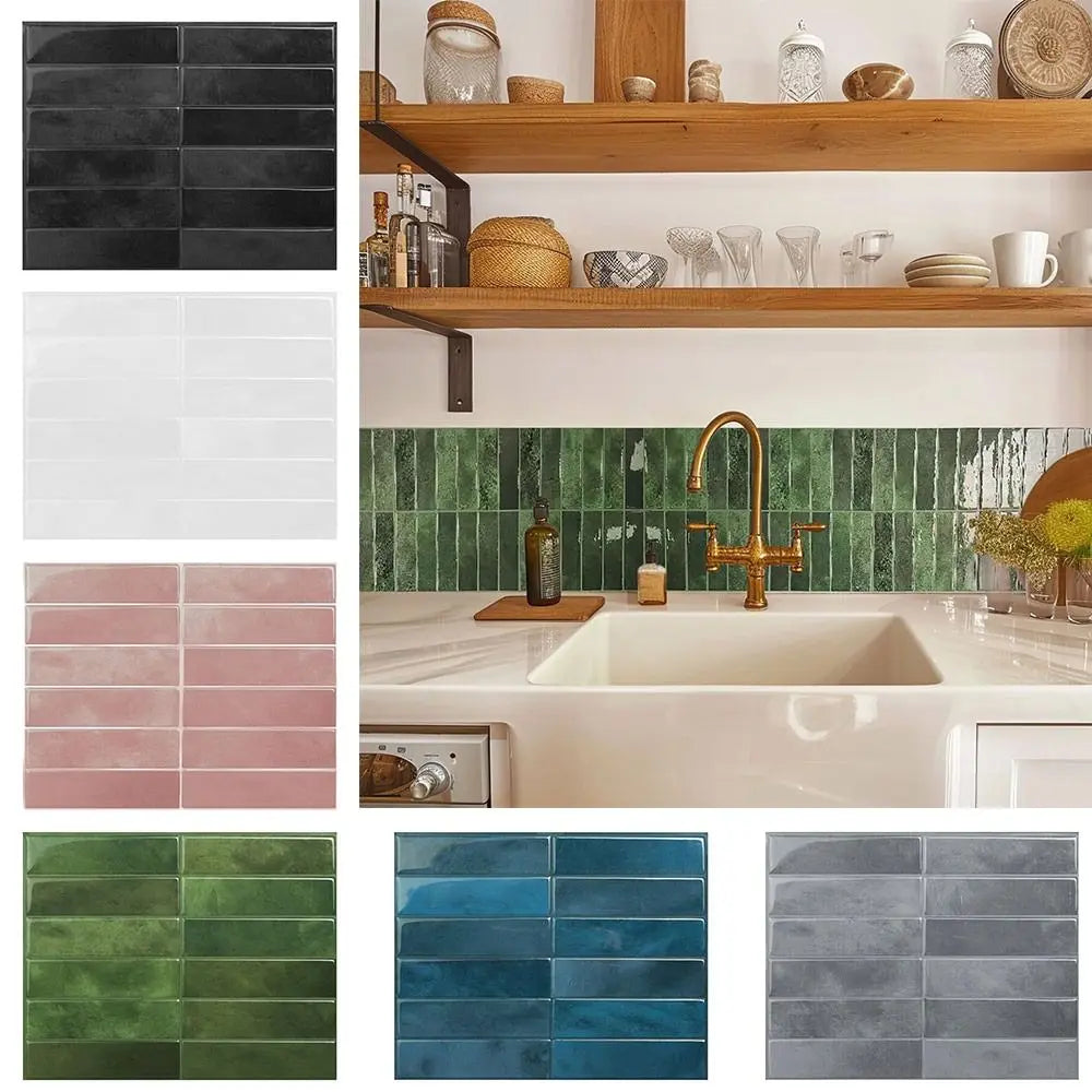 Self-Adhesive Tile Wall Stickers – Waterproof PET Wallpaper