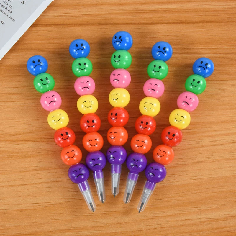 Lollipop Building Block Crayons – Kids Party Favors 5/10 Pcs