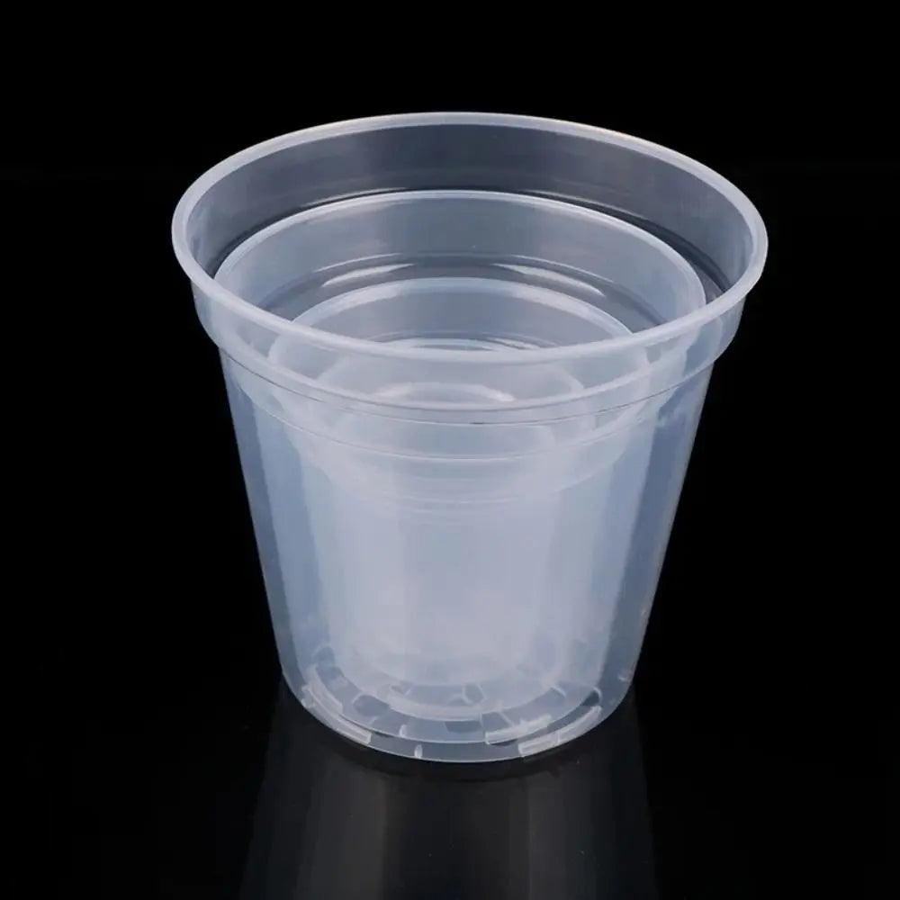 Transparent Plastic Orchid Nursery Pot – Round DIY Planter