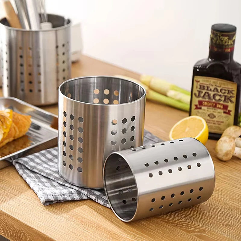 Stainless Steel Cutlery & Chopstick Holder Organizer