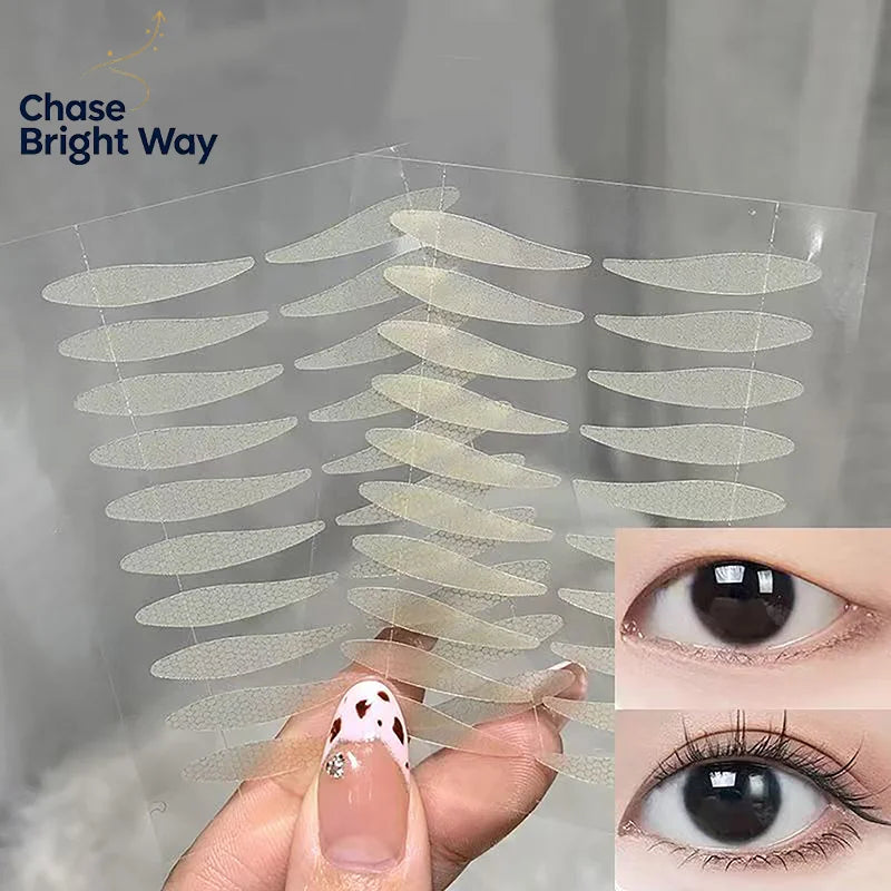 Invisible Double Eyelid Tape Stickers – Waterproof Fiber 72–256 Pcs