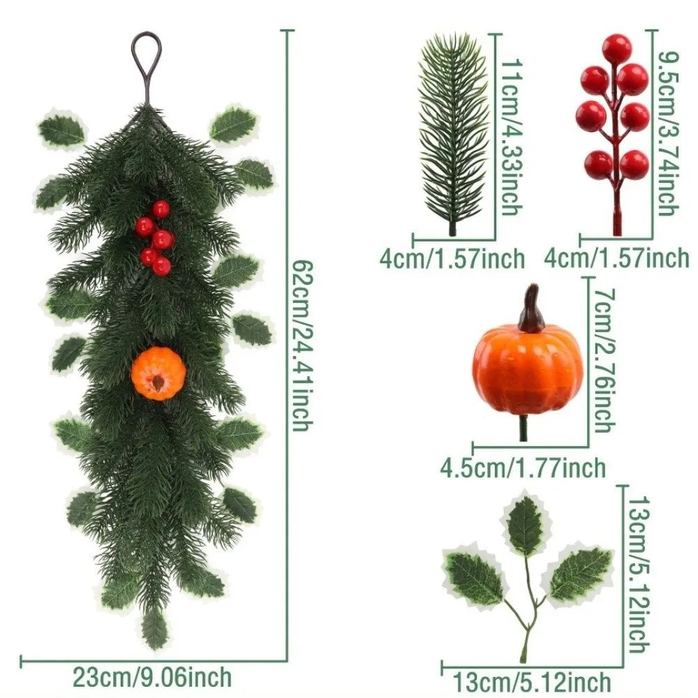 Hanging Artificial Pine Cedar Swag – Real Touch Christmas Wreath