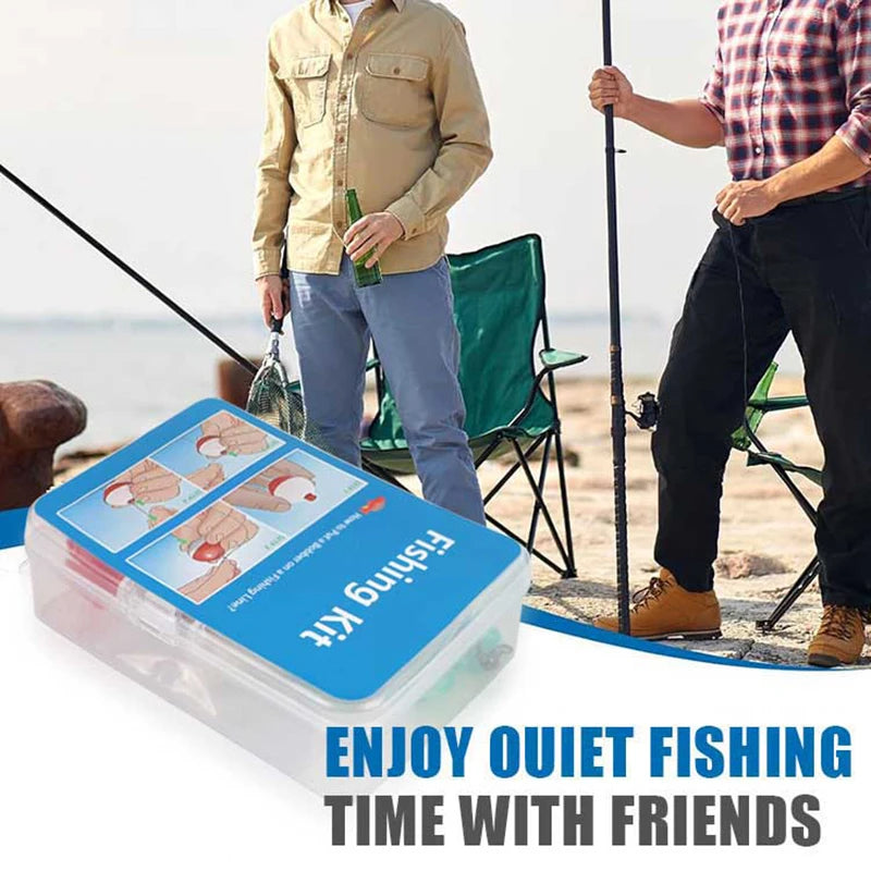 24-Piece Emergency Fishing Kit – Portable Mini Tackle Box