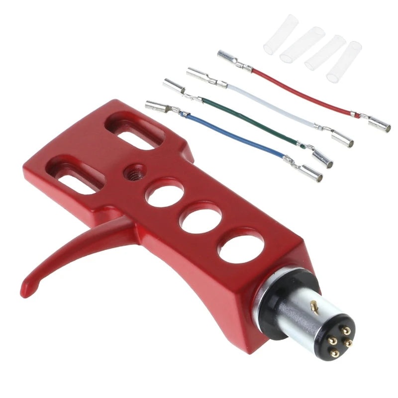 Universal Phono Headshell & 4 Lead Wires – Turntable Tonearm