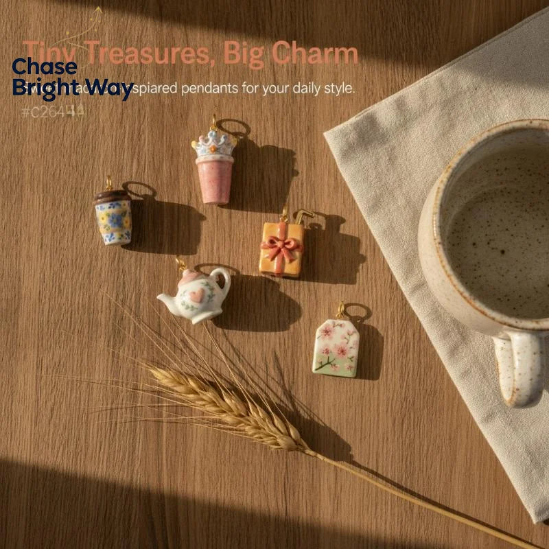 Mini Copper Food & Drink Charms for DIY Jewelry Making