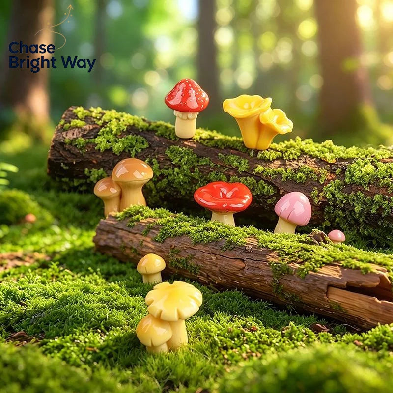 Mini Resin Mushroom Ornament – Fairy Garden & Aquarium Decor