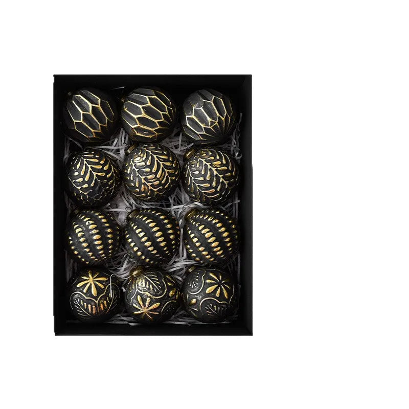 Shatterproof Christmas Ball Ornaments – 12 Pack 8cm Vintage Set