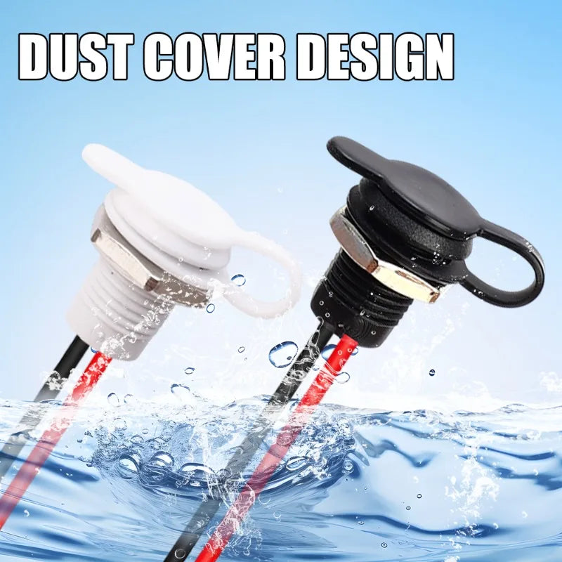 Waterproof USB-C Female Connector – Nut Lock 3A Fast Charge