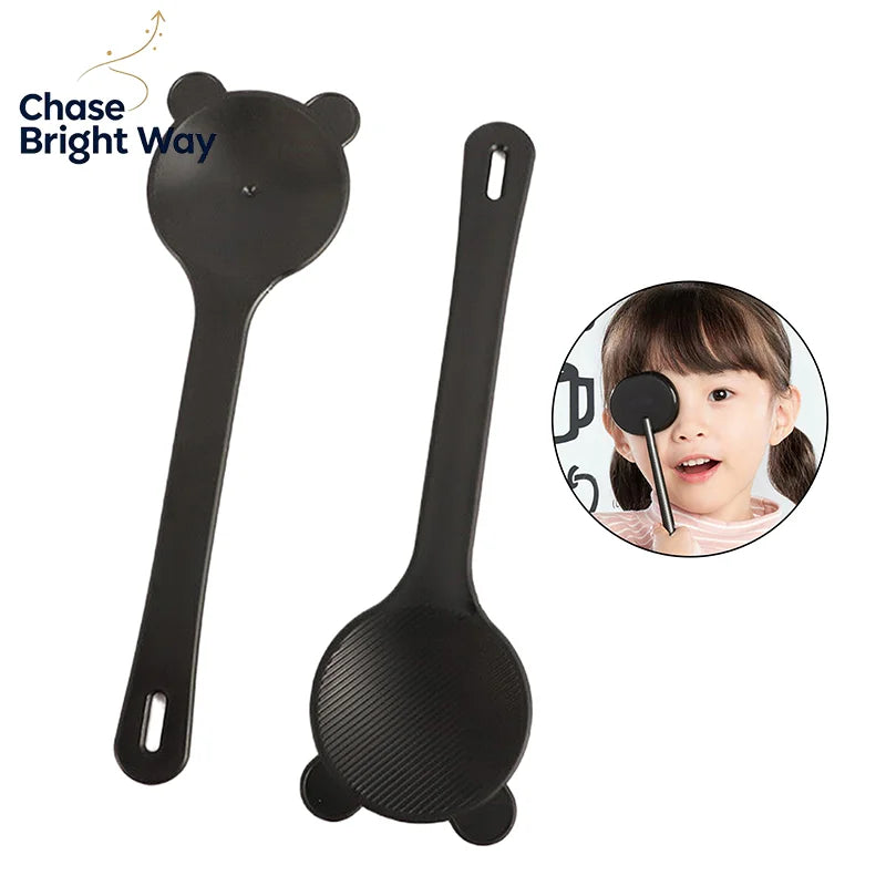Handheld Eye Occluder – Bear Shape Vision Test Tool with Scale