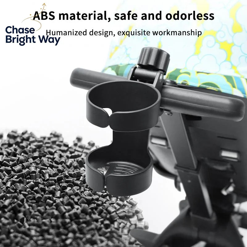 Universal Stroller Cup Holder – Adjustable Fit for Bikes & Prams