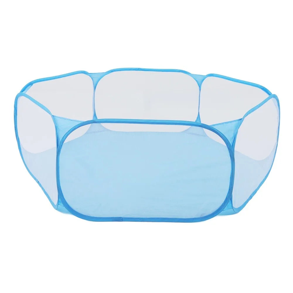 Foldable Small Animal Playpen – Breathable Mesh Pet Play Area