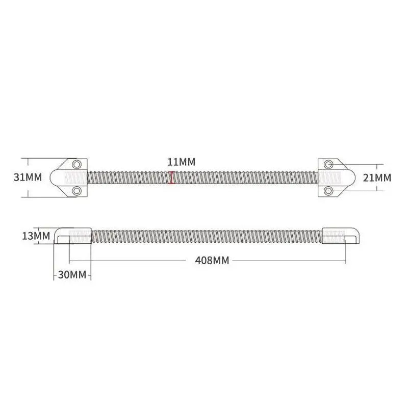 Door Loop Cable Protector – 16" Stainless Steel Wire Guard