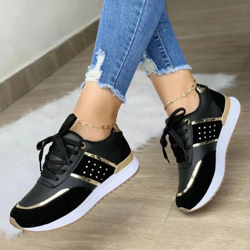 LEDP Women's Platform Sneakers – Casual Sport Running Shoes