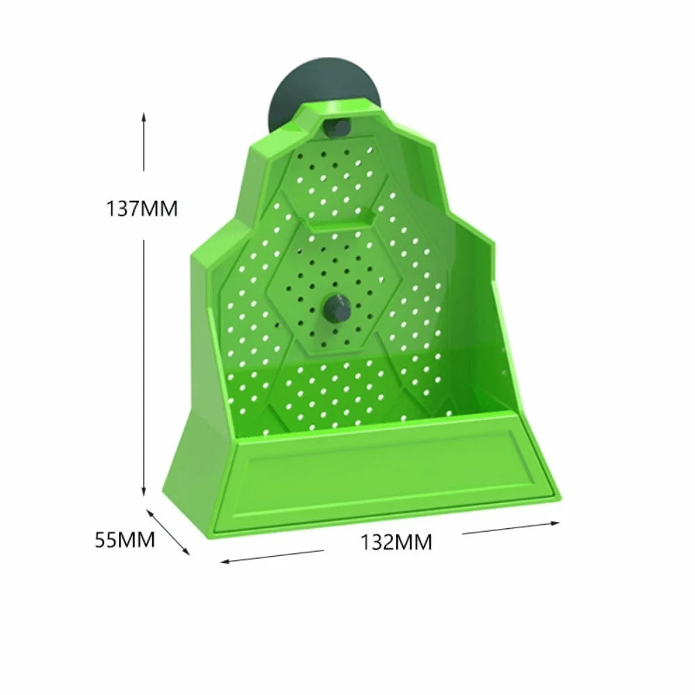 Reptile Hanging Feeding Bowl – Suction Cup Lizard Food Tray