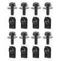 M6 U-Nut Clips & Bolts – Car Fender Liner Fasteners 20pc