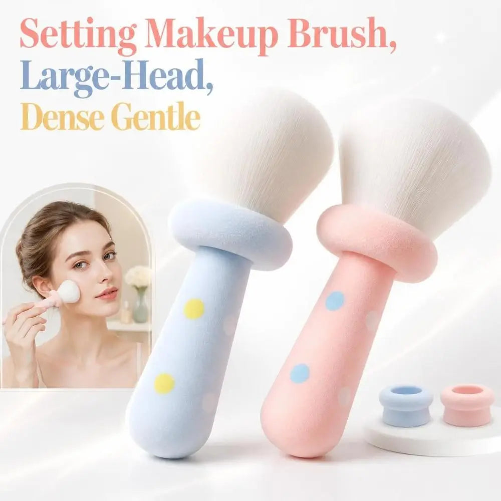 Mushroom-Head Powder Makeup Brush – Dense Loose Powder & Blush