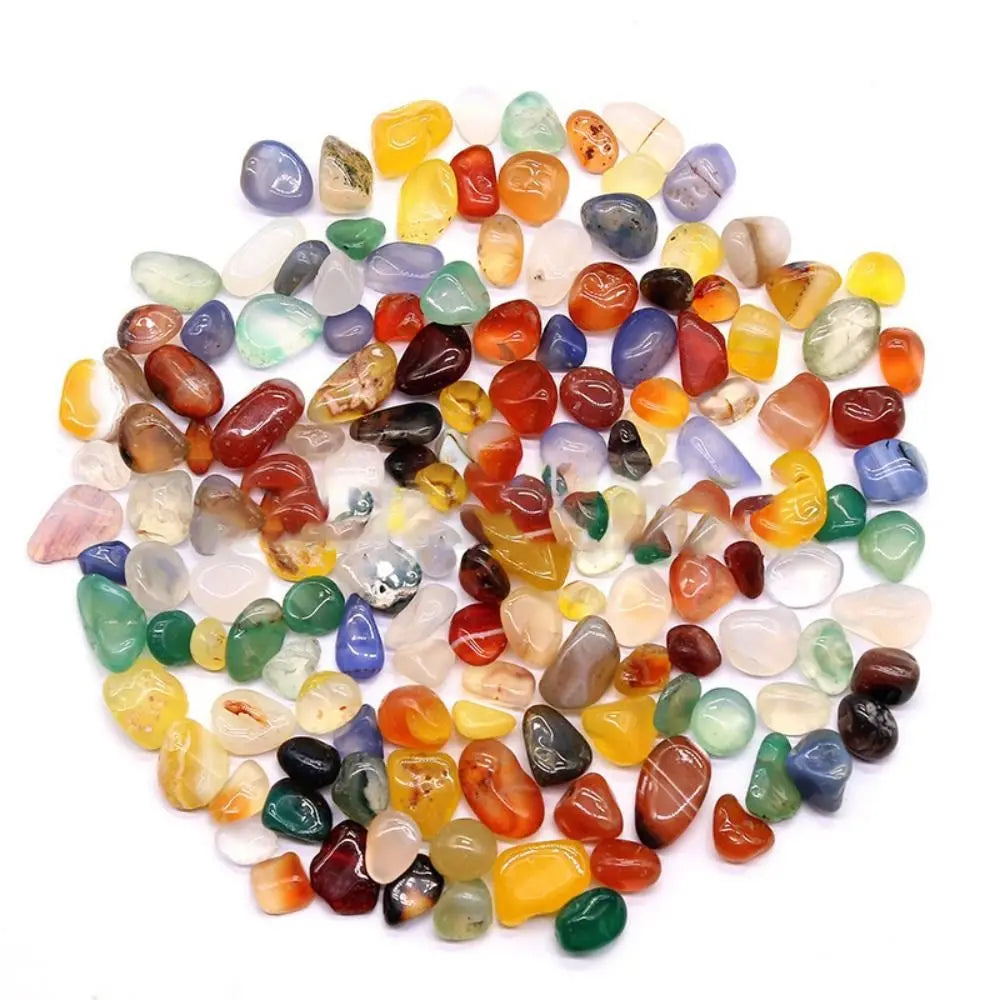 Colorful Agate Crystal Gravel 100g | Garden Décor Stones