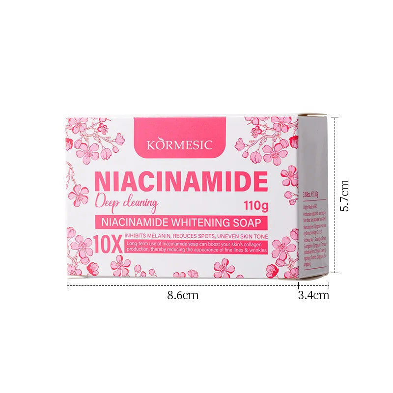 KORMESIC Niacinamide Whitening Bar Soap – Anti-Wrinkle Body Skin