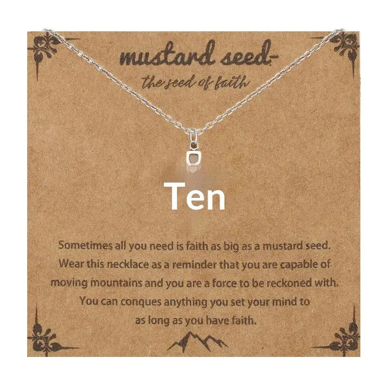 Mustard Seed Faith Pendant Necklace | Gold & Silver Stainless Steel