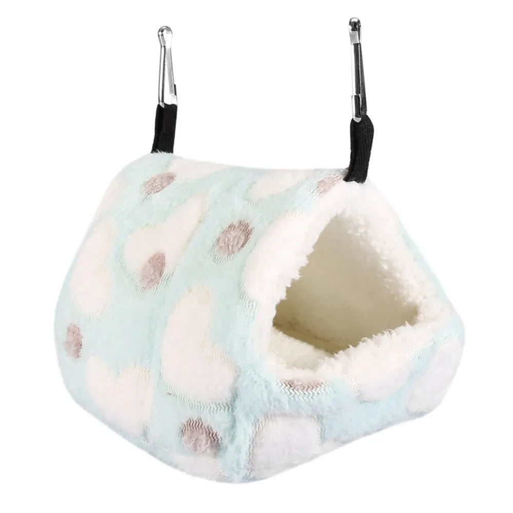 Flannel Hanging Pet Hammock Nest Bed for Hamster & Small Pets