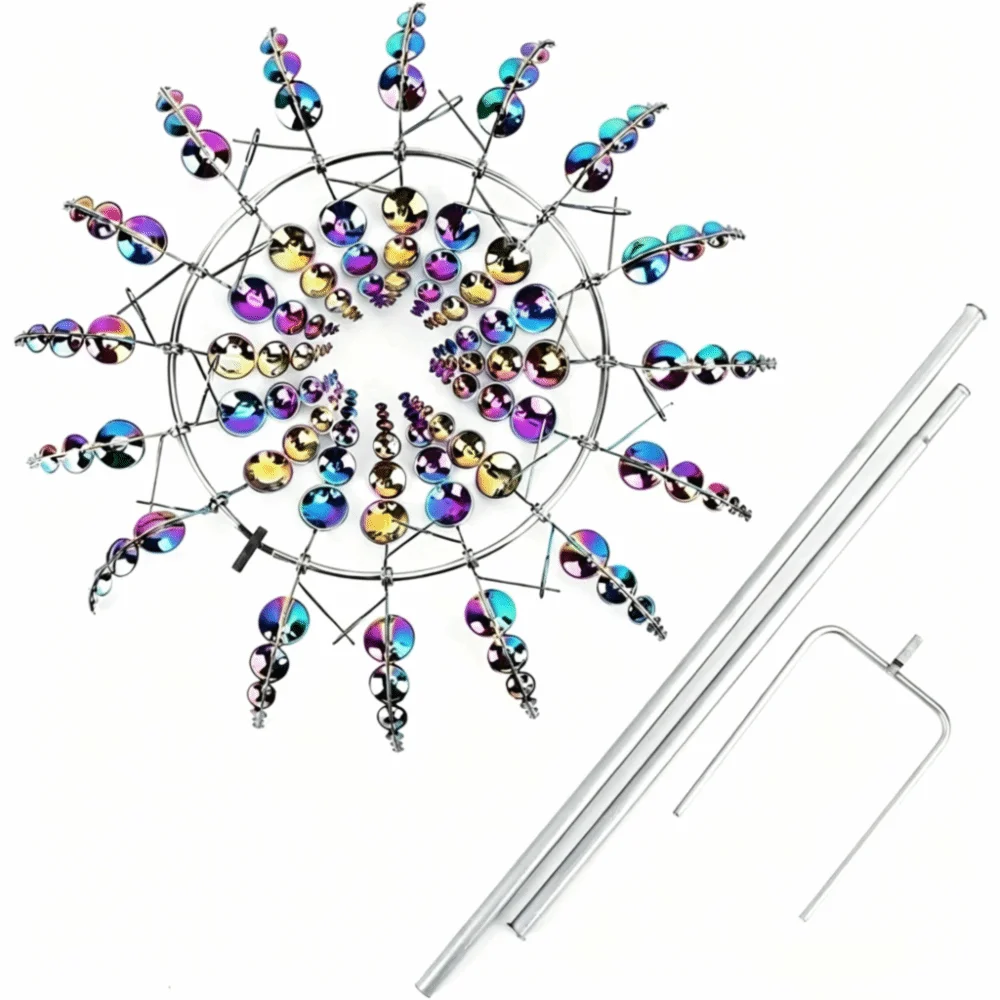 Metal Wind Spinner Windmill – Kinetic Garden Sculpture