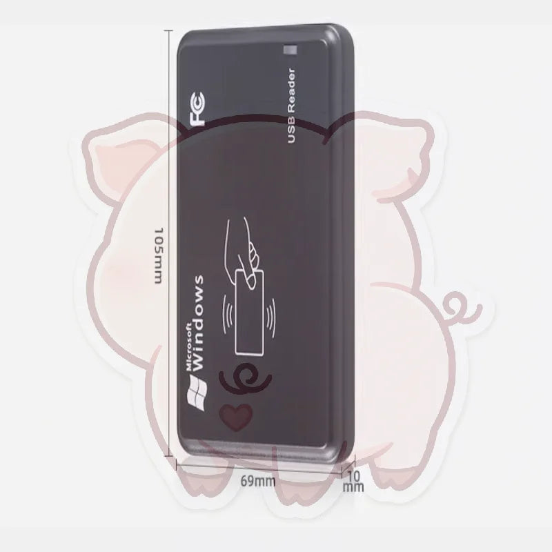 USB RFID Card Reader 125kHz & 13.56MHz – ID Card Scanner
