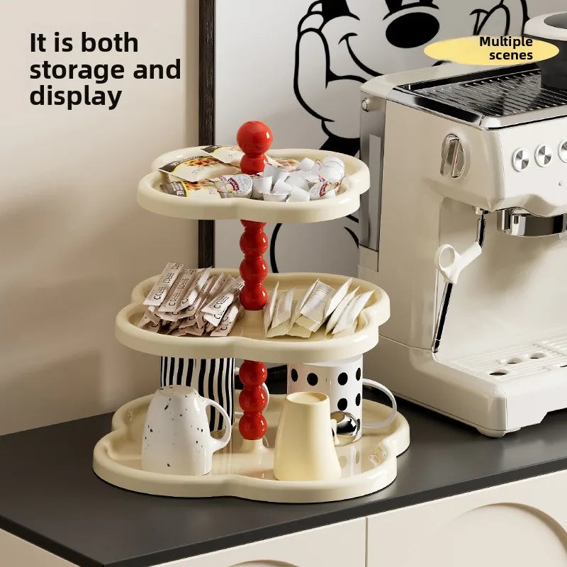 Vintage Multi-Tier Cake Stand – Retro Clover Dessert Tray