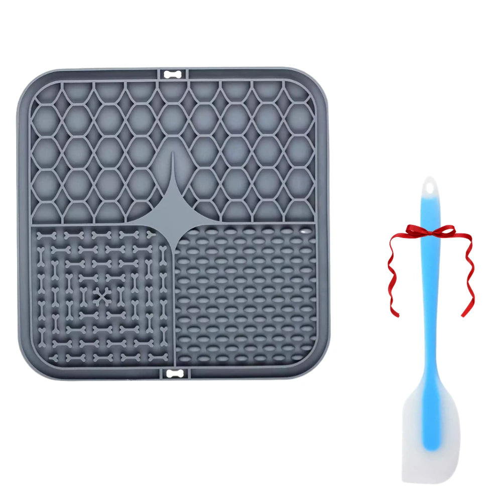 Silicone Pet Licking Mat – Slow Feeder & Bath Distraction Pad