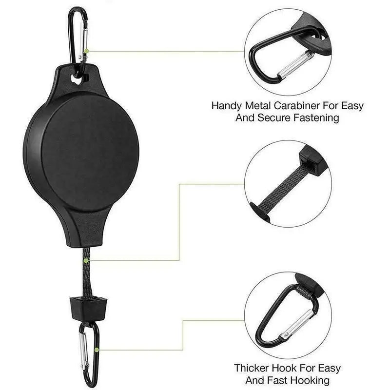 Adjustable Retractable Plant Pulley Hanger Hook for Baskets & Pots