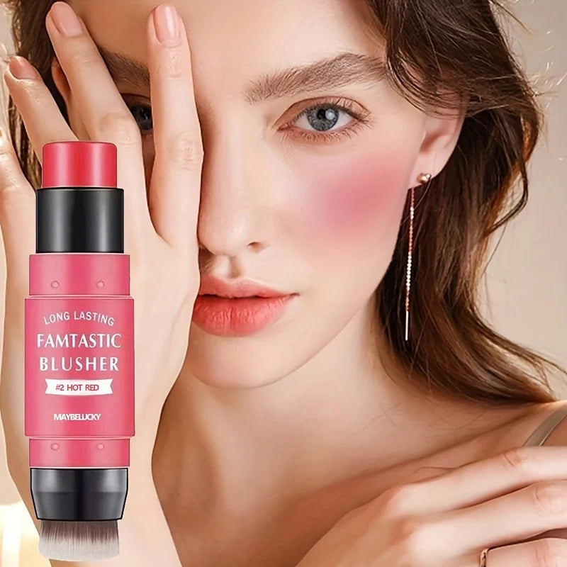SAMMY Sponge Blush Stick – Matte Velvet Dual-Use Facial Blush