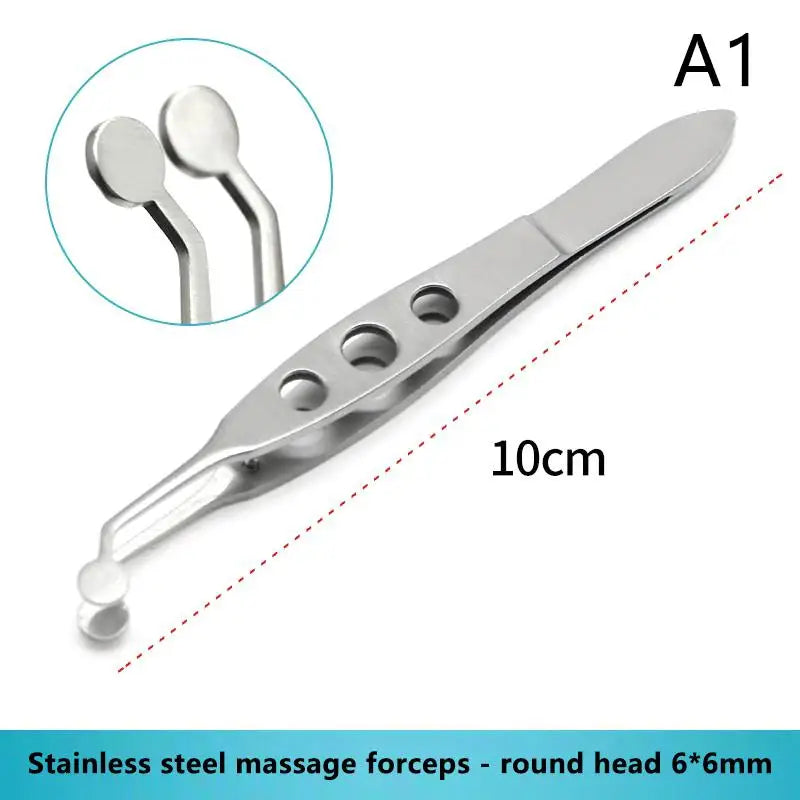 Stainless Steel Eyelid Gland Expressor Tweezers | Eye Care Tool