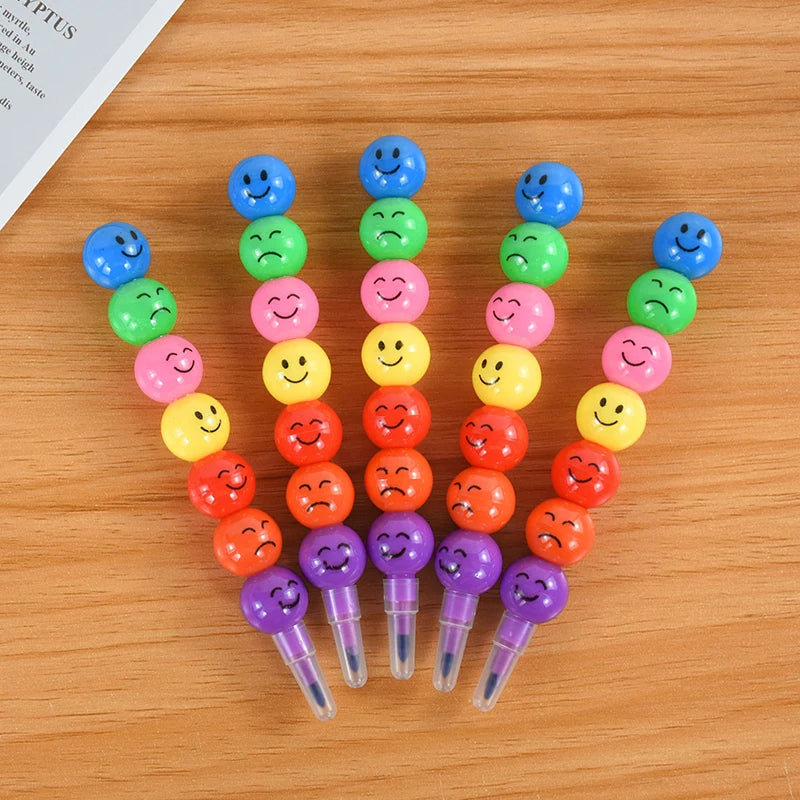 Lollipop Building Block Crayons – Kids Party Favors 5/10 Pcs
