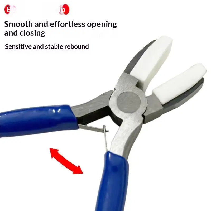 Nylon Jaw Flat Nose Pliers – Carbon Steel Jewelry Making Tool