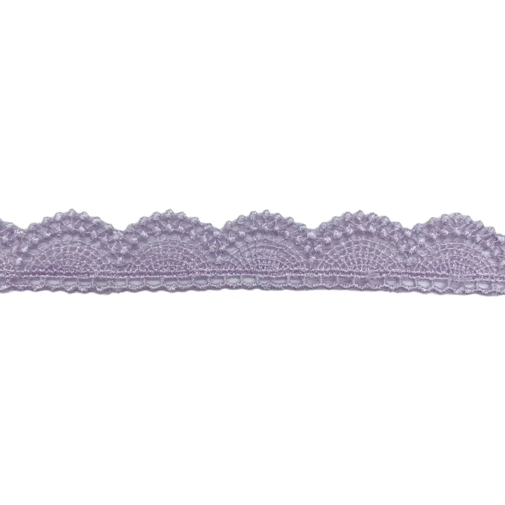 15 Yards Embroidered Lace Trim – Scallop Edge, 10 Colors