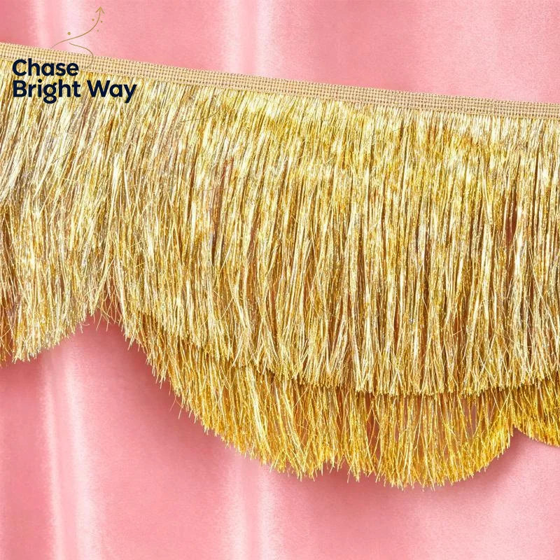 Metallic Foil Fringe Tassel Garland – Multicolor Party Décor