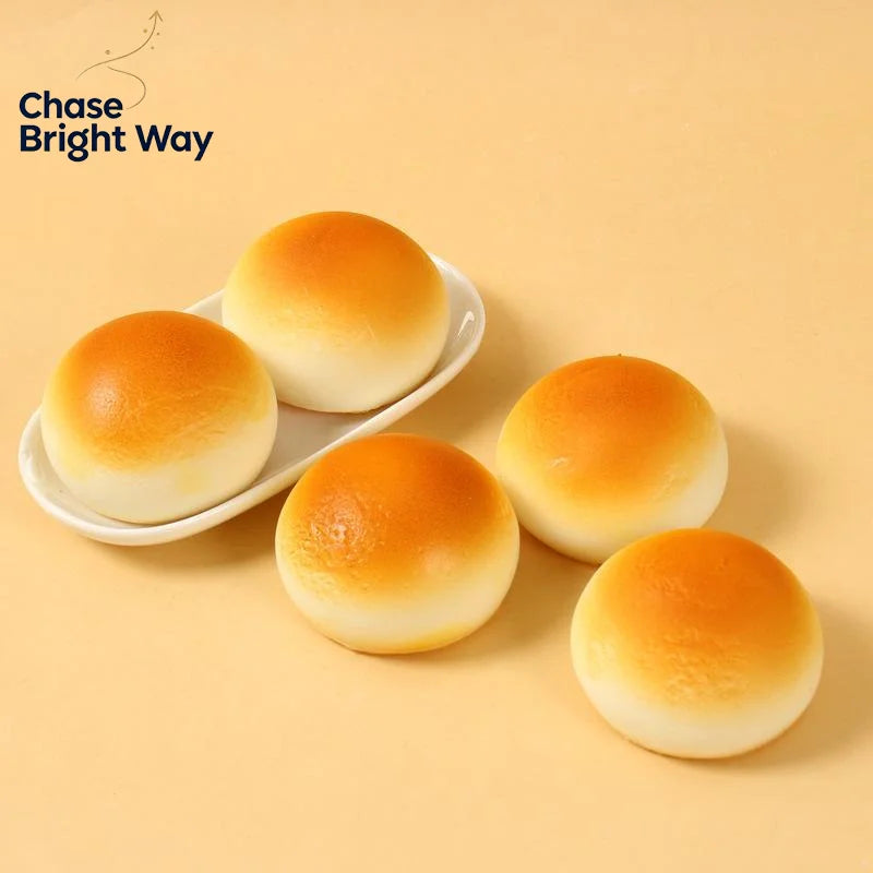 Milk Bread Squishy Toy – Realistic PU Squeeze Fidget Toy