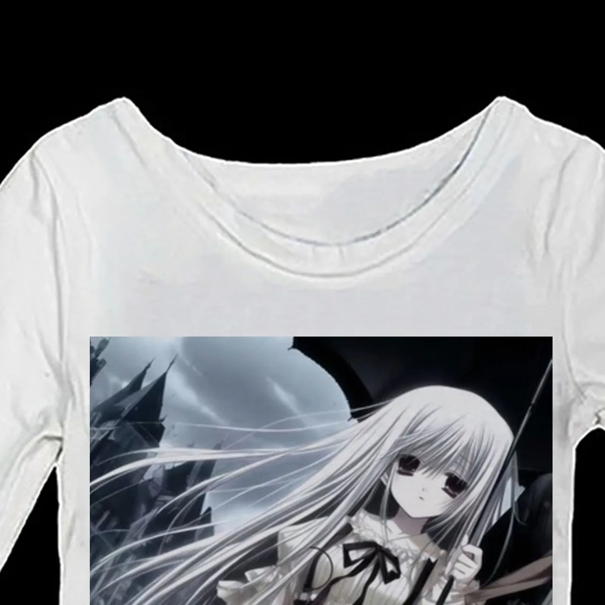 Y2K Anime Graphic Long-Sleeve Tee | Harajuku Streetwear Women