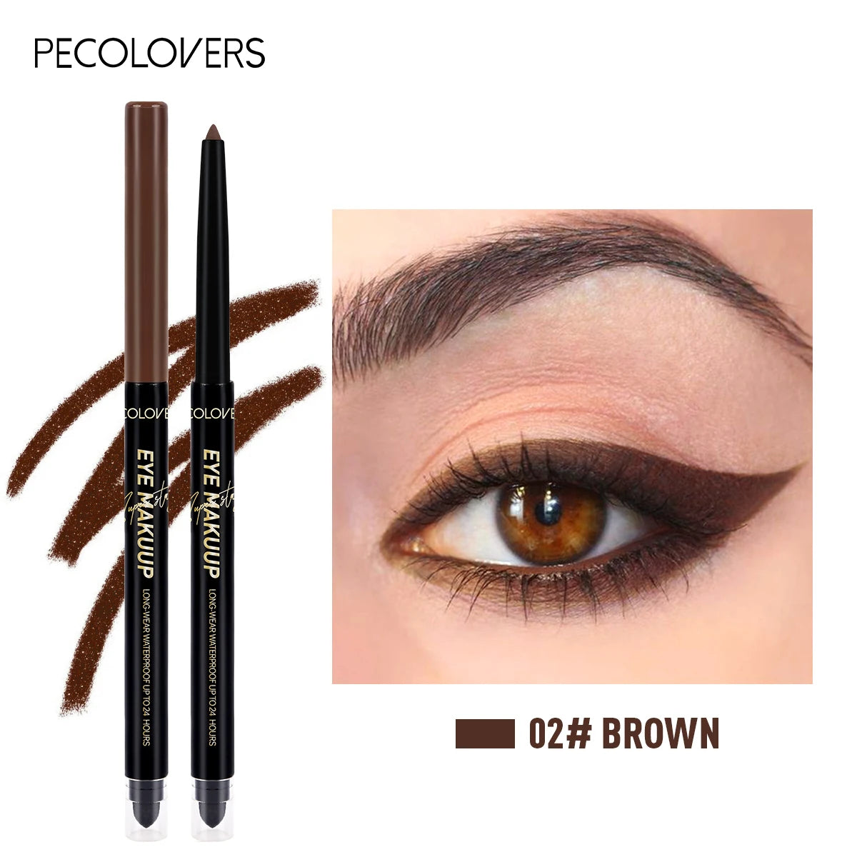 Waterproof Gel Eyeliner Stick – Smudge-Proof Black & Brown