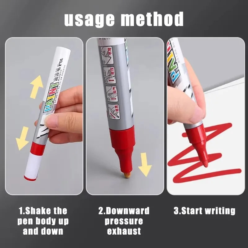 Waterproof Tire Tread Paint Pen – DIY Car & Bike Marker