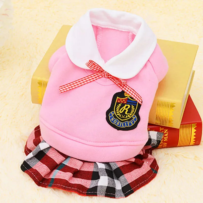 Matching Couple Dog Shirts – Soft Cotton Pet Uniform for Small Dogs