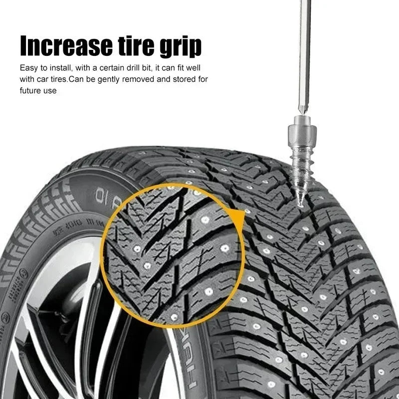 Winter Snow Spike Studs – Anti-Slip Tire & Shoe Ice Screws