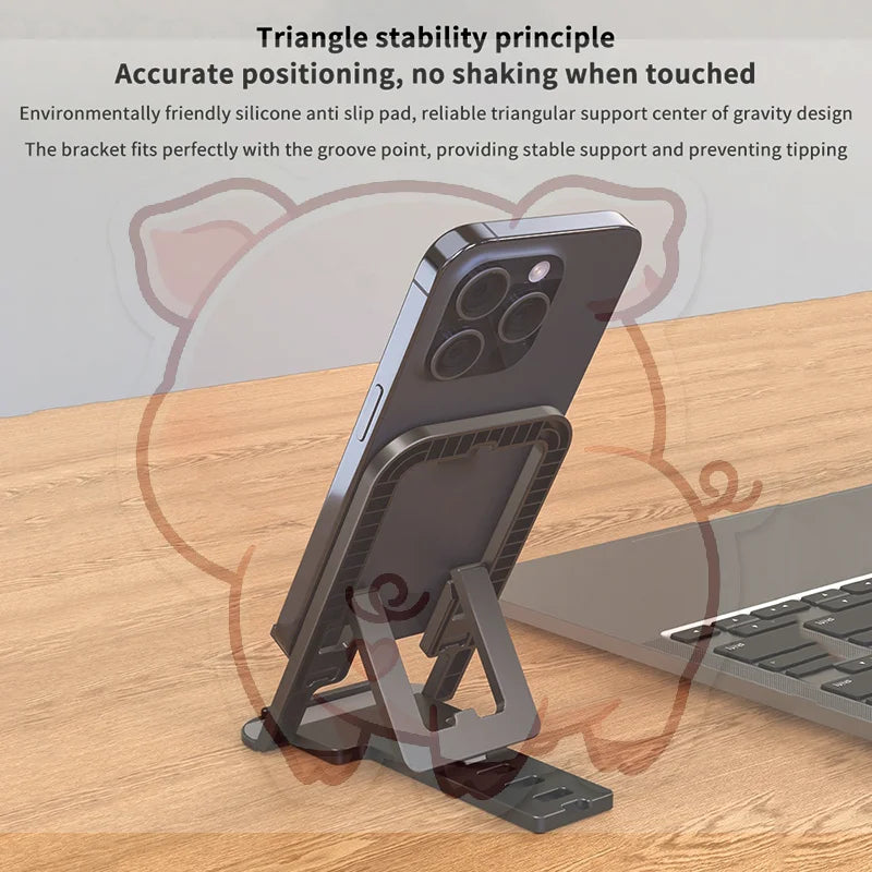 Universal Foldable Phone Stand – Adjustable Desktop Holder