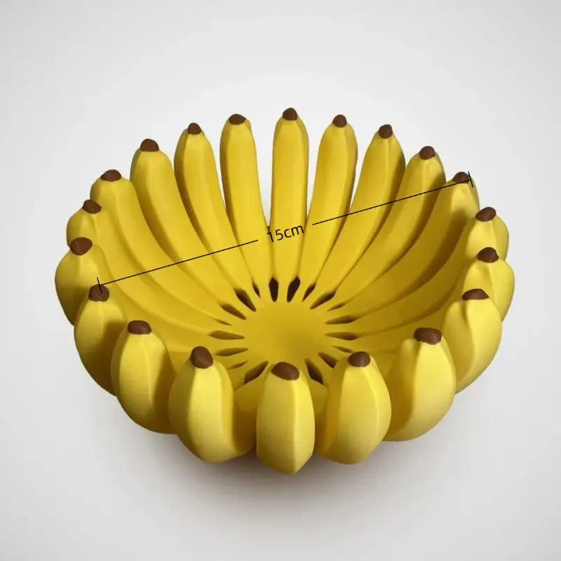 Banana Shaped 3D Printed Fruit Tray | BPA-Free PLA Storage Bowl