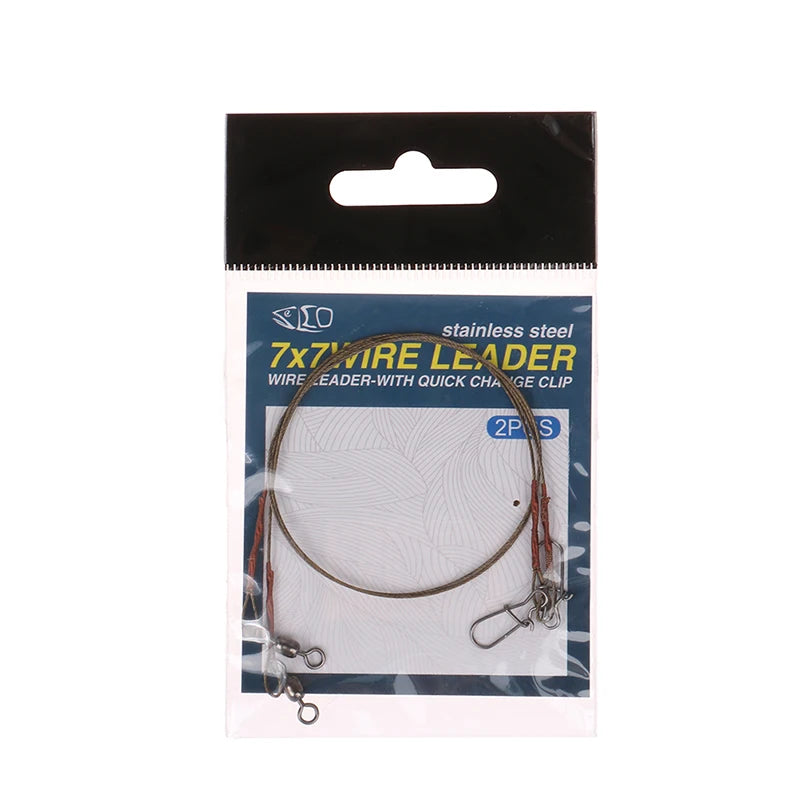 Steel & Titanium Fishing Wire Leader – Anti-Bite & Anti-Winding