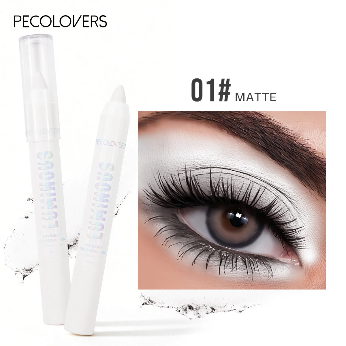 Pearl White Glitter Eyeshadow Pen – Brightening Shimmer Liner