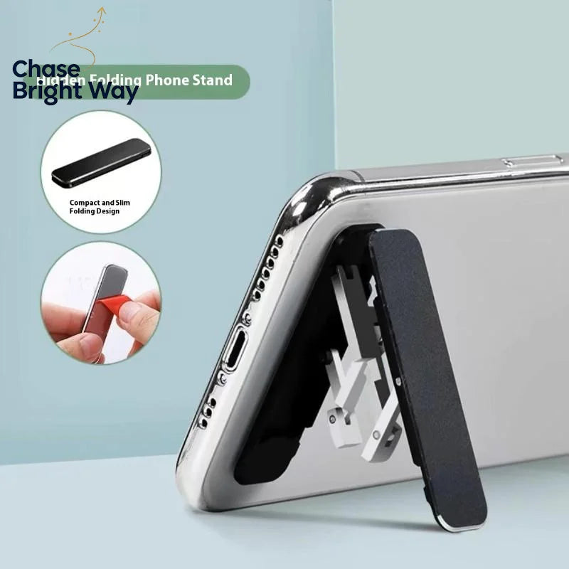 Mini Foldable Aluminum Phone Stand | Adjustable Desktop Holder